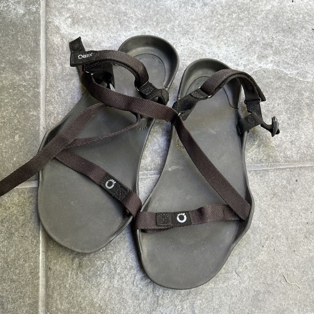 Xero Shoes Z-Trek Barefoot Hiking Sandals Womens Size 9 Minimalist Black
